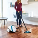 Polti Vaporetto Smart 100 B, limpiador a vapor con caldera de alta presión de 4 bares, autonomía ilimitada y recarga continua, 9 accesorios incluidos