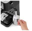 DeLonghi EC260.BK, cafetera de bomba tradicional, 15 bar, 2 tazas, color negro/inox