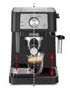 DeLonghi EC260.BK, cafetera de bomba tradicional, 15 bar, 2 tazas, color negro/inox
