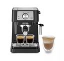 DeLonghi EC260.BK, cafetera de bomba tradicional, 15 bar, 2 tazas, color negro/inox