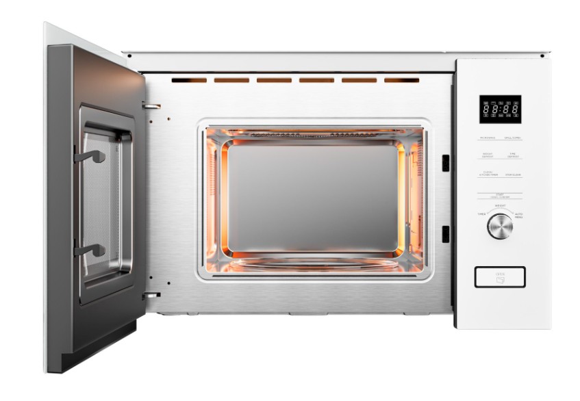 Midea MBMTG820H-WH, microondas integrable, 20l, con grill, 800w, color blanco