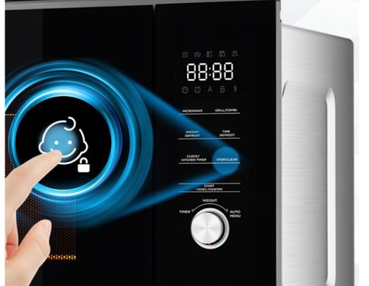 Midea MBMTG820H-WH, microondas integrable, 20l, con grill, 800w, color blanco