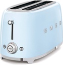 Smeg TSF02PBEU, tostadora, ranuras extralargas, 6 niveles de tostado, color azul
