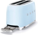 Smeg TSF02PBEU, tostadora, ranuras extralargas, 6 niveles de tostado, color azul