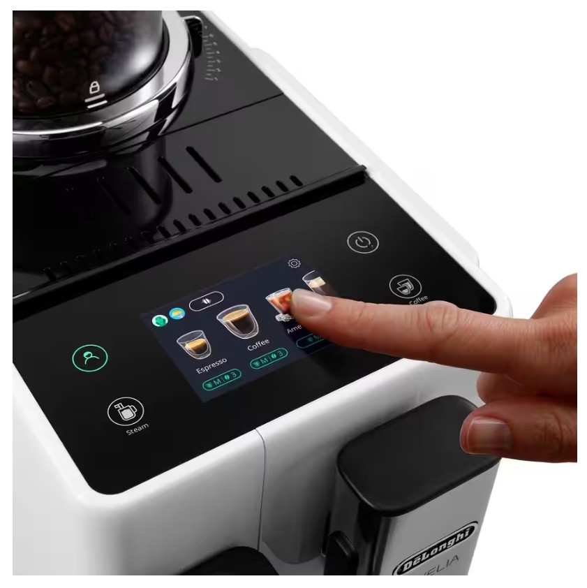 DeLonghi EXAM440.35.B, cafetera superautomática Rivelia, Bean Switch, 8 bebidas, 19 bares, negro (copia)