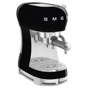 Smeg ECF02BLEU, cafetera espresso manual, 50's Style, calentamiento Thermoblock, 15 bar, negro