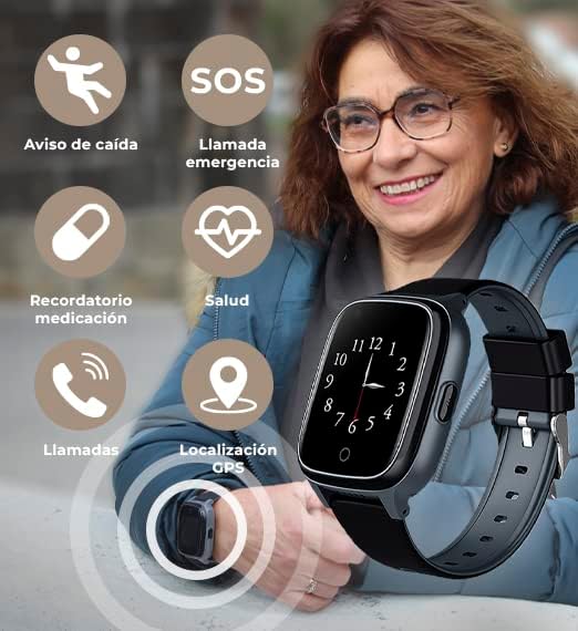 Reloj Save Family Senior, Localización GPS, Llamadas SOS, Aviso de caídas