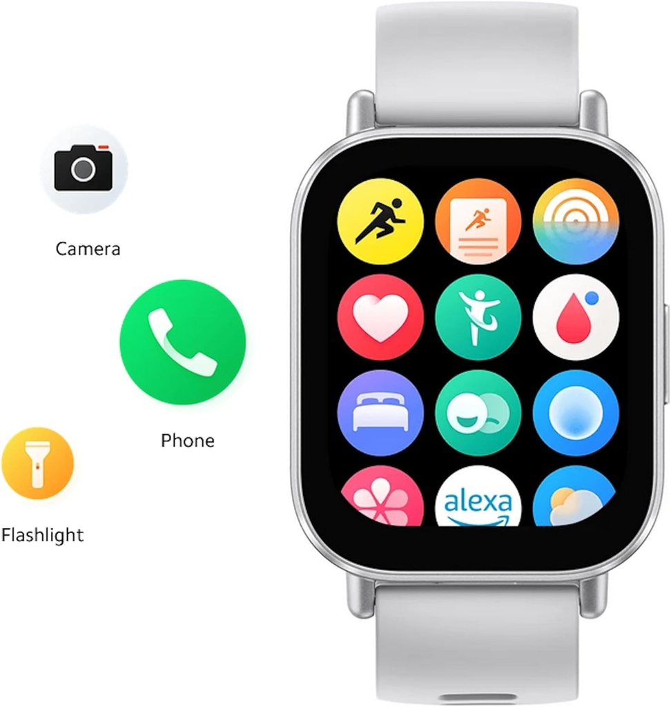 Smartwatch Redmi Watch 5 Active, Pantalla 2" LCD, Llamadas Bluetooth, Monitor de frecuencia cardiaca, Mas 140 modos deportivos, Resistente al agua, Hasta 18 días de batería, Color Gris