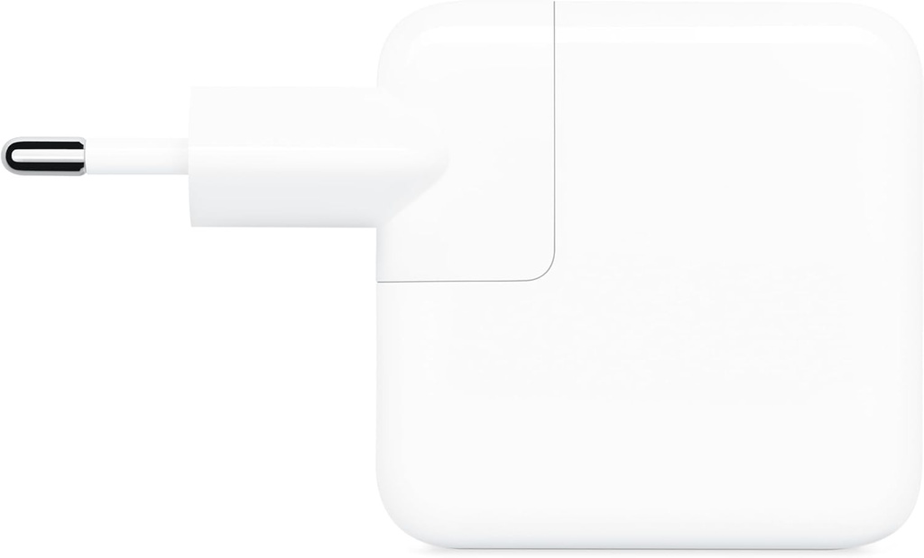 Adaptador de corriente apple, USB-C, 30W carga rápida, compatible para iPhone y Mac