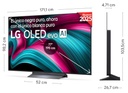 LG OLED77C54LA, TV OLED 77", 4K, 120Hz, Procesador 4K IA α9 Gen8, Smart TV