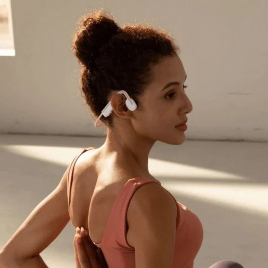 Shokz OpenMove, Auriculares conducción ósea, Diseño Open-Ear, resistente al agua IP55, autonomía 6h