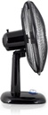 Orbegozo TF 0124, ventilador de mesa, 25W, 2 velocidades, oscilante, negro