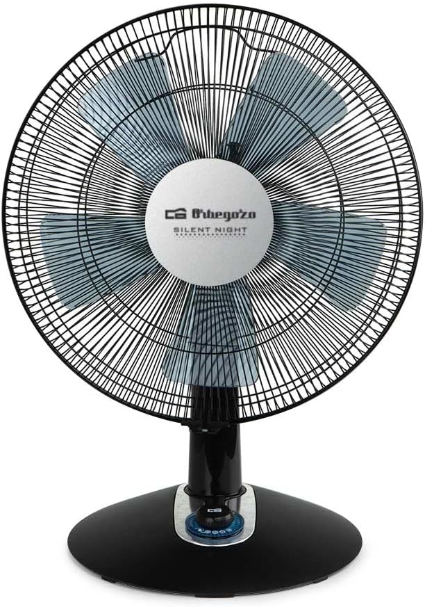 Orbegozo TF 0149, ventilador de mesa, 60W, 2 velocidades + Turbo + Silent, Oscilación automática