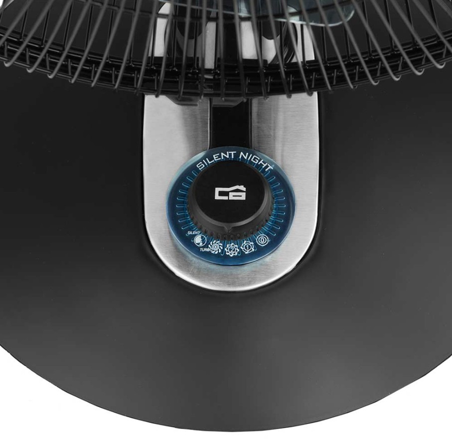 Orbegozo TF 0149, ventilador de mesa, 60W, 2 velocidades + Turbo + Silent, Oscilación automática