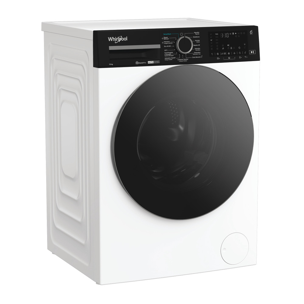 Whirlpool WPM 07W ADS, lavadora de carga frontal, 1400rpm, 10kg, blanca, clase A