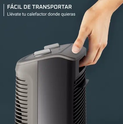 Rowenta SO2330 Comfort Compact, calefactor bajo consumo de 2400W, función Silence, negro