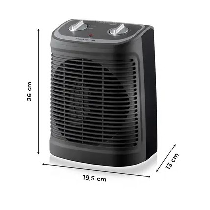 Rowenta SO2330 Comfort Compact, calefactor bajo consumo de 2400W, función Silence, negro