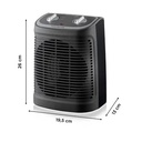 Rowenta SO2330 Comfort Compact, calefactor bajo consumo de 2400W, función Silence, negro