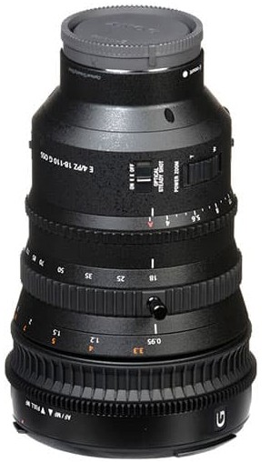 Sony SELP18110G, objetivo E PZ 18-110 mm F4 G OSS, zoom eléctrico super 35 mm/APS-C