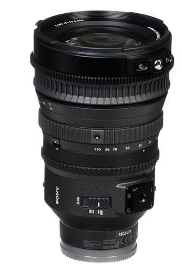 Sony SELP18110G, objetivo E PZ 18-110 mm F4 G OSS, zoom eléctrico super 35 mm/APS-C