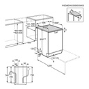AEG FFB76717PM, Lavavajillas - 14 servicios, 9 programas, 60 cm, Tercera bandeja, programa ExtraHygiene, Inox