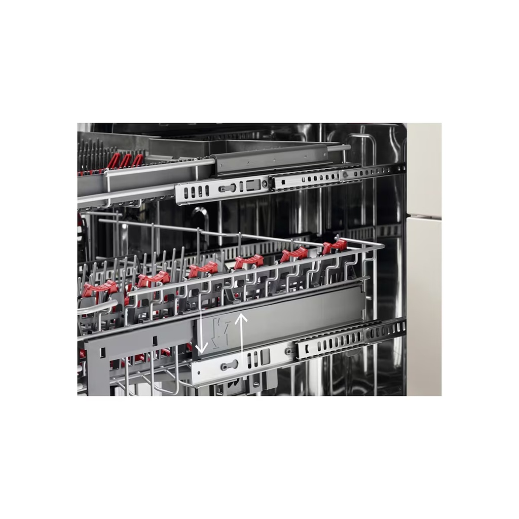 AEG FFB76717PM, Lavavajillas - 14 servicios, 9 programas, 60 cm, Tercera bandeja, programa ExtraHygiene, Inox