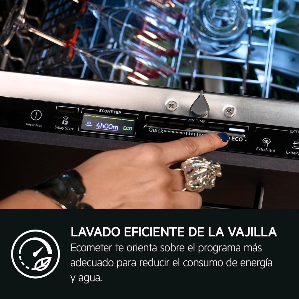 AEG FSB53617Z, Lavavajillas integrable de 60 cm Serie 6000 SatelliteClean para 13 cubiertos