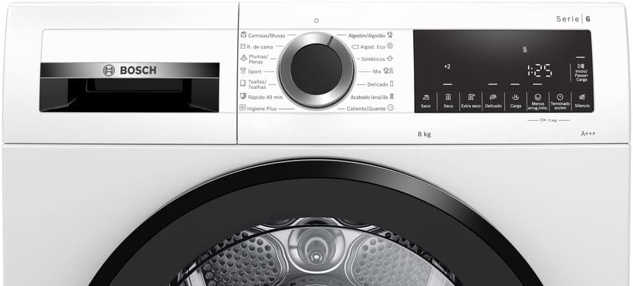 Bosch WQG235D1ES, Secadora con bomba de calor 8 kg, serie 6