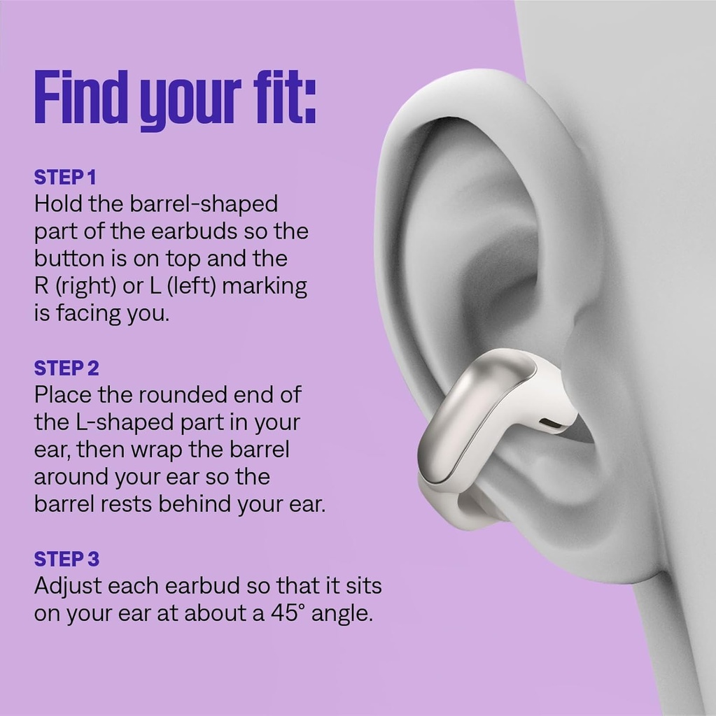 Bose Ultra Open Earbuds, Auriculares inalámbricos de botón de alta gama y fidelidad, Auriculares Bluetooth intraurales para running, Diseño de moda abierto, Hasta 48 h de autonomía