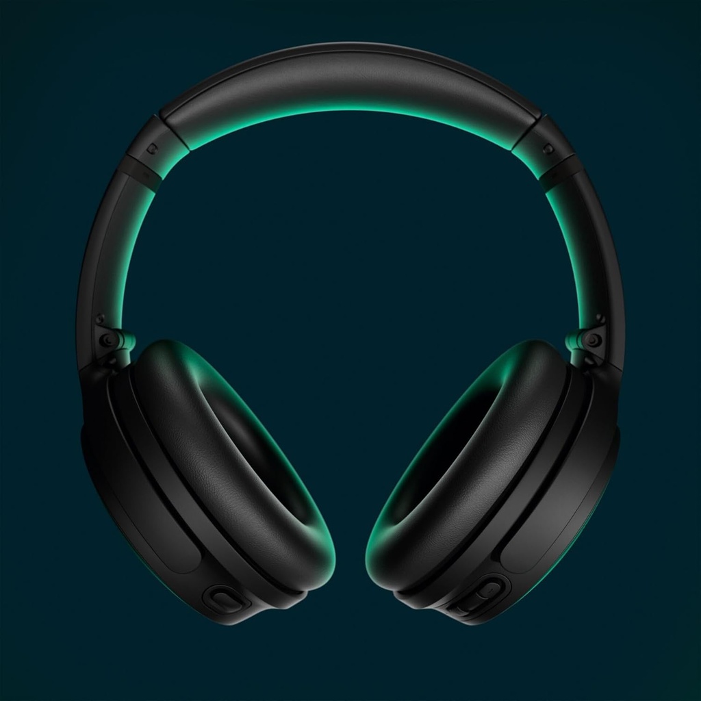 Bose QuietComfort SC Headphones, Auriculares inalámbricos con cancelación de Ruido, Auriculares de Diadema con Bluetooth, micrófono y Cable con hasta 24 Horas de autonomía, con Estuche Blando