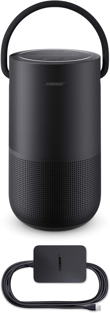 Bose Portable Home Speaker, Wi-Fi, Bluetooth, Control de voz, 12h Autonomía, Negro