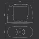 Muse MD-202 RDW / VT, Radio reproductora CD / CD-R / CD-RW con función repetición y canciones programables, Radio analógica FM/MW, Antena telescópica, Entrada auxiliar mini-jack