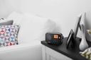 Sangean PR-D12BT, radio portátil, Bluetooth, Am/FM con sintonización digital y alerta meteorológica