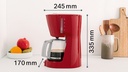 CAFETERA GOTEO BOSCH TKA3A034 ROJA 10/15 TAZAS