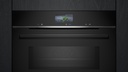 Siemens HM736GAB1, horno con microondas, humidClean, display touch Plus, iQ700