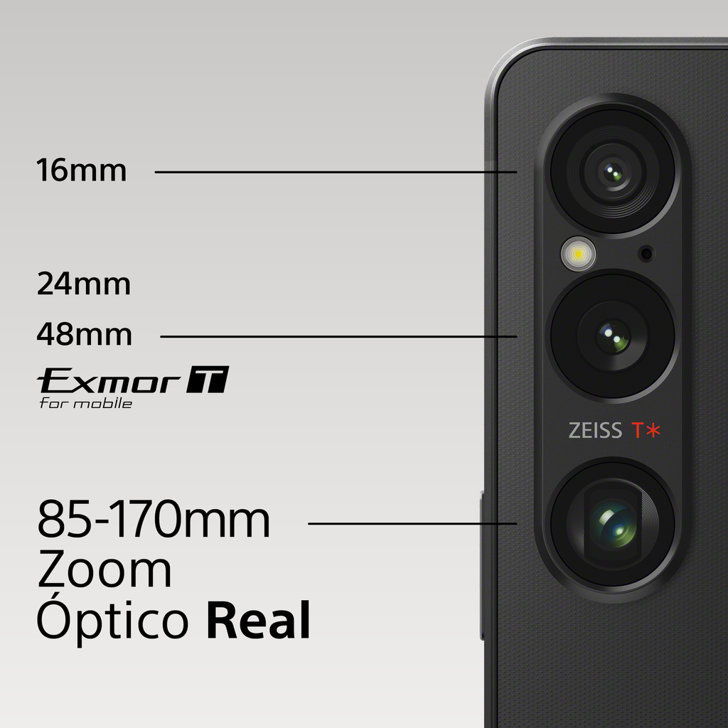 Sony Xperia 1 VI, pantalla 6,5" OLED 4K,  almacenamiento 256gb, memoria ram 12gb, gran calidad camara sensor ExmorT, optica ZEISS