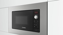 Bosch BEL623MS3, Microondas con plato giratorio, inox, cristal negro y acero, serie 2