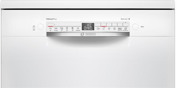 Bosch SMS2HMW04E, lavavajillas de libre instalación, ancho 60 cm, secado Zeolitas, 3ª bandeja, clase D, inox, Serie 2