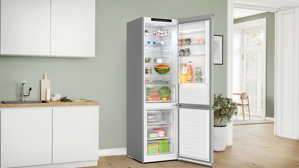 Bosch KGN392LAF,  Frigorífico combi , 2 puertas, No Frost, 203 x 60 cm, Inox, Serie 4