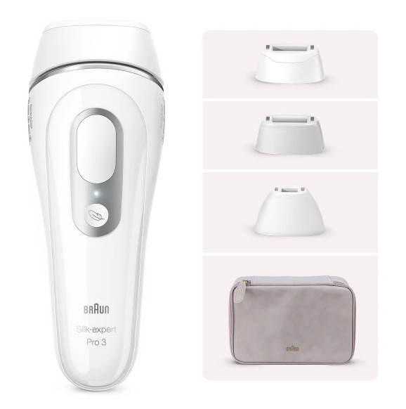 Braun PL3020, depiladora de luz pulsada Silk-Expert Pro 3, SensoAdapt, blanco