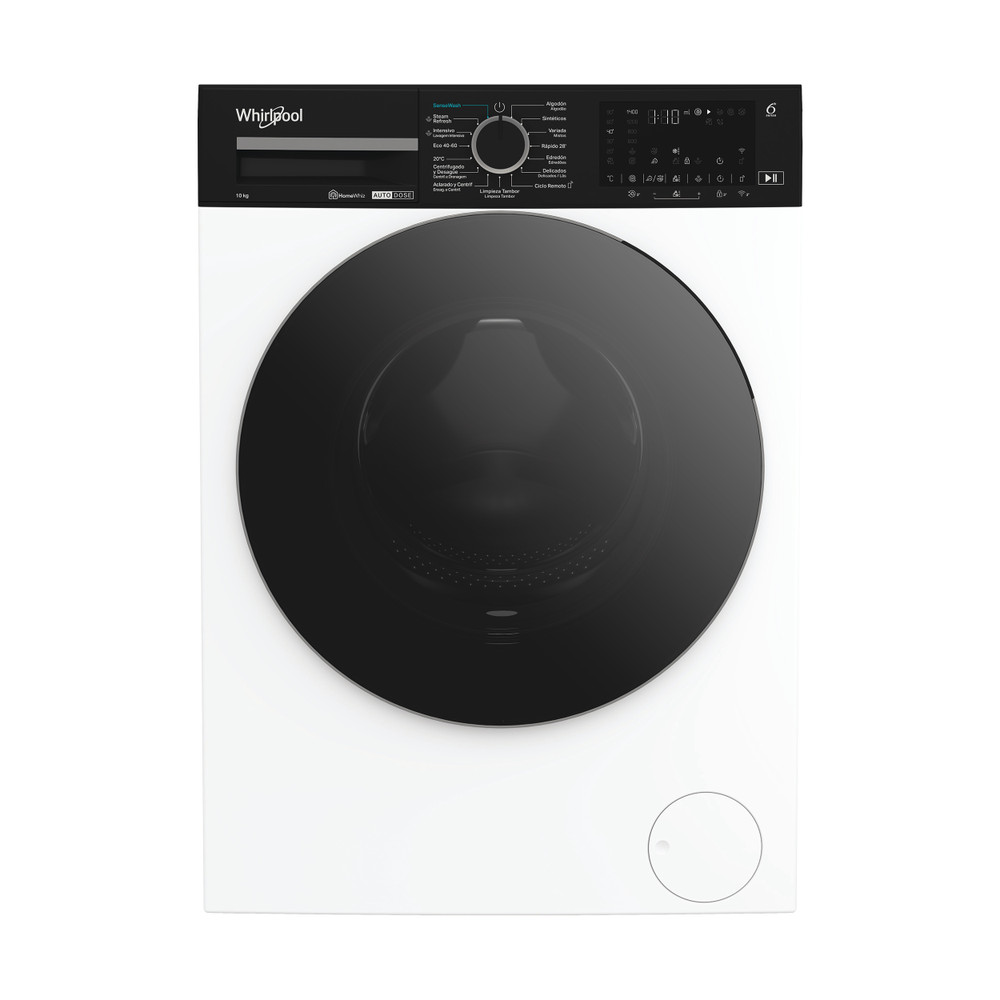 Whirlpool WPM 07W ADS, lavadora de carga frontal, 1400rpm, 10kg, blanca, clase A