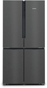 Siemens KF96NAXEA, frigorífico americano, 183 x 90.5 cm, XXL, black stainless steel, iQ300, clase E