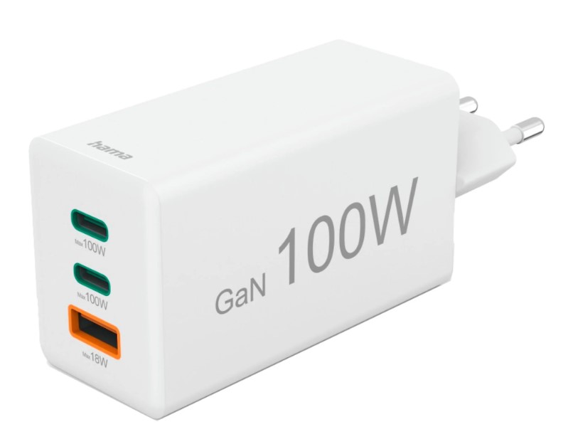 Cargador Hama 100W Universal, 2xUSB-C+ 1xUSB-A 00125140