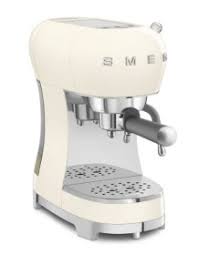SMEG ECF02CREU, Cafetera Espresso 15 bar, 1350 W, 2 tazas, Crema  Años 50