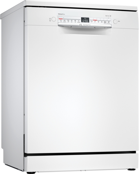 Bosch SMS2HMW04E, lavavajillas de libre instalación, ancho 60 cm, 3ª bandeja, clase D, inox, Serie 2