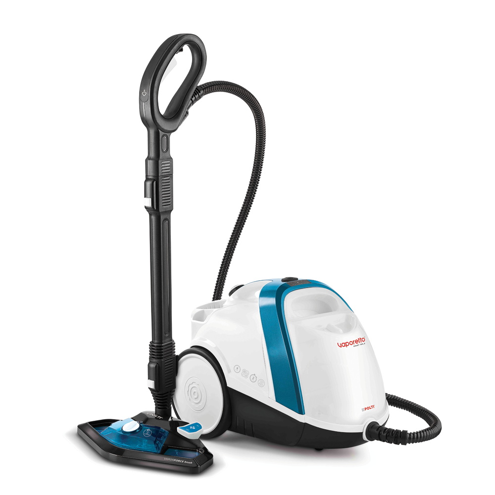 Polti Vaporetto Smart 100 B, limpiador a vapor con caldera de alta presión de 4 bares, autonomía ilimitada y recarga continua, 9 accesorios incluidos