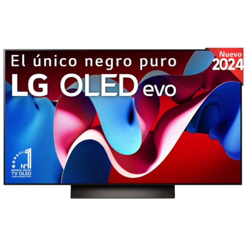 LG OLED48C44LA, 48", OLED 4K, Smart TV, WebOS24, procesador a9, Dolby Atmos, 144 Hz
