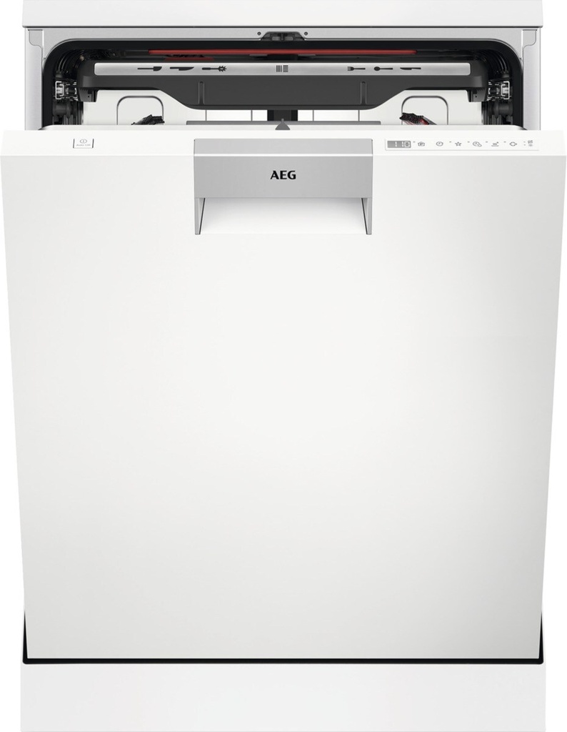 AEG FFB75717PW, lavavajillas libre instalación, 60cm, 14 cubiertos, ExtraHygiene, GlassCare, blanco, clase B