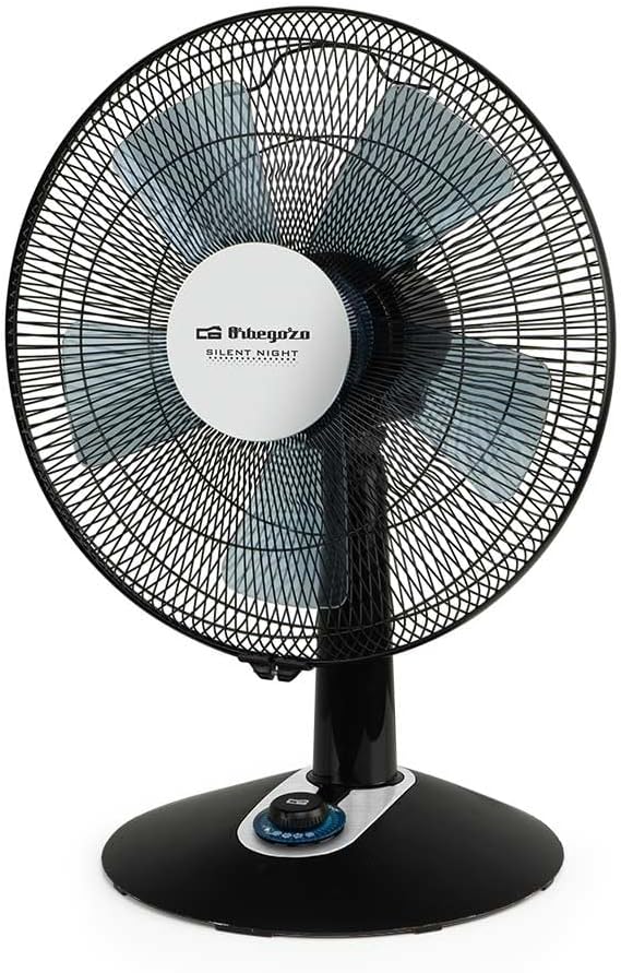 Orbegozo TF 0149, ventilador de mesa, 60W, 2 velocidades + Turbo + Silent, Oscilación automática