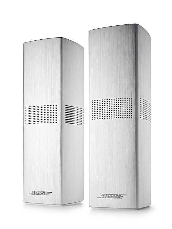 Bose Surround Speakers 700, Altavoces de sonido envolvente inalámbricos omnidireccionales OmniJewel con carcasa de alumninio, dos transductores duales opuestos para un verdadero sonido en 360º